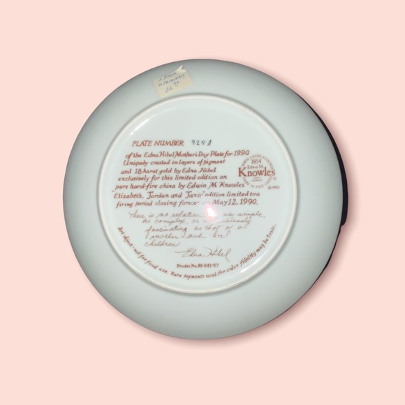 Edna Hibel Collector’s Plate by Knowles - Picture 2 of 2